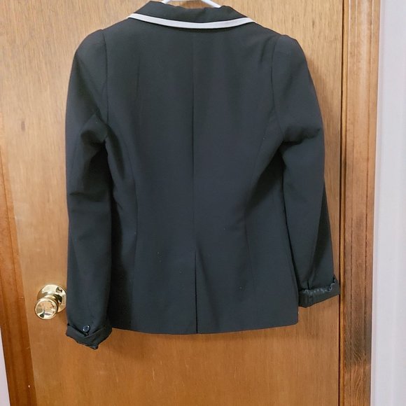 Forever 21 Navy Blazer Preppy Academia Uniform Nautical Y2K Style Korean Kdrama - Picture 3 of 3